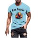 thumbnail image 3 of Tops para hombre, blusas y camisas de manga corta con cuello redondo para hombre, jersey informal con cuello redondo estampado para hombre, pantalones cortos deportivos para fitness, blusa de poliéste, 3 of 5