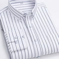 thumbnail image 3 of Donemore Men's Slim Fit Striped Long Sleeve Button-Down Casual Shirt with Multiple Pockets for Business and Daily Wear, 3 of 3