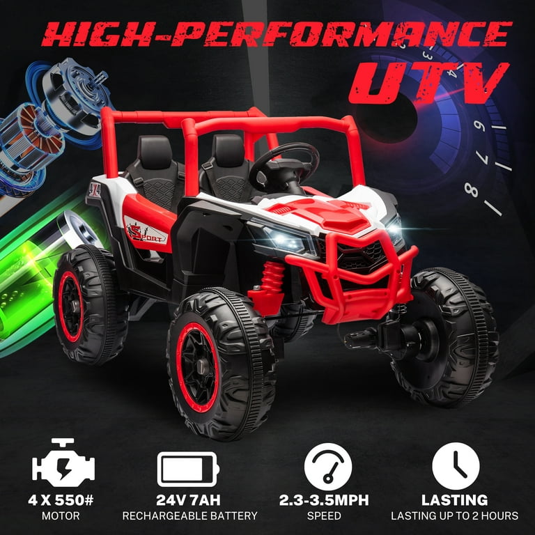  24V 7Ah Battery and Charger Combo Set for Huffy Torex UTV 24  Volt Child Ride On Car X : Automotive