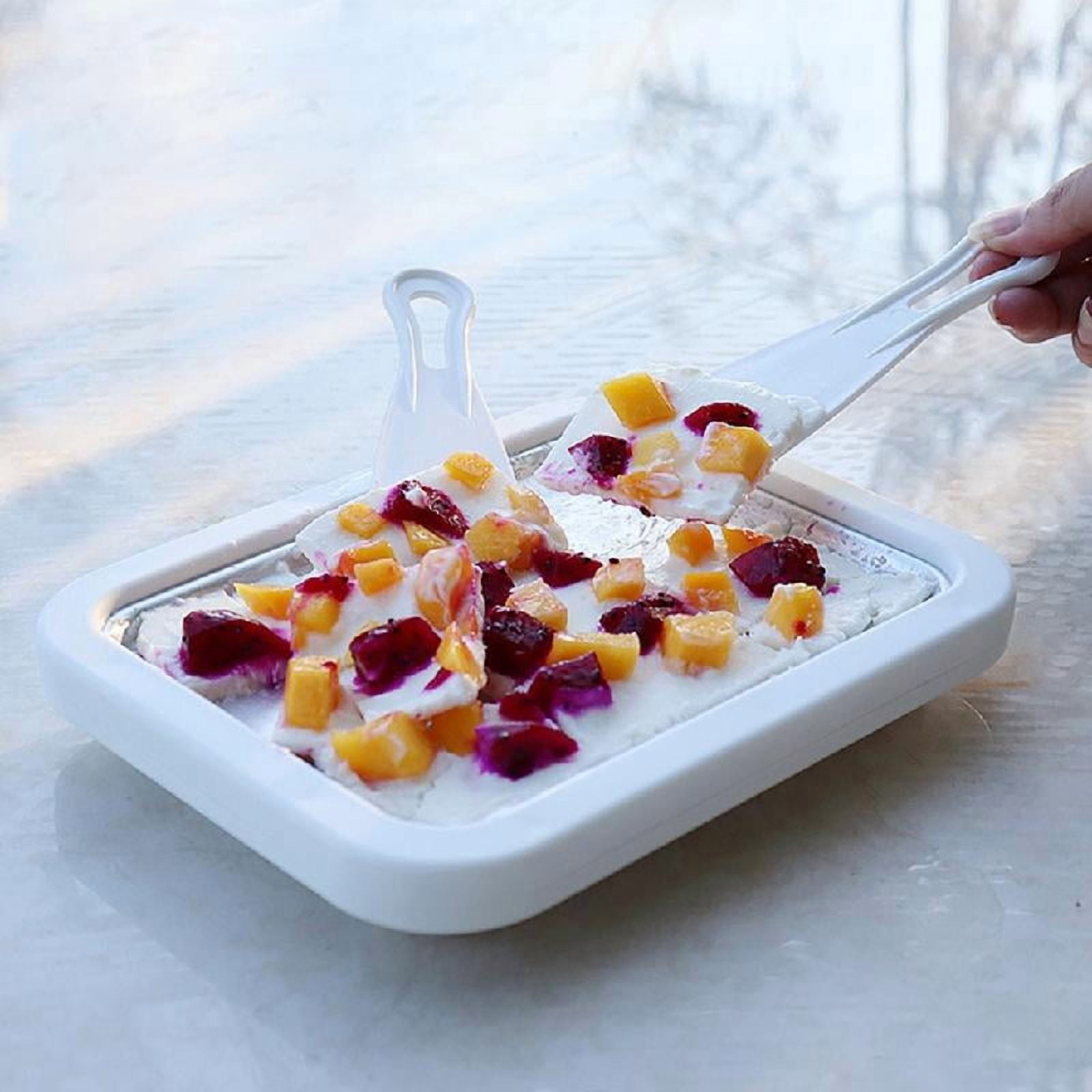 Ice Cream Maker Pan Multifunctional Sweet Fried Food Yogurts Ice Cream Roller Plate Household Supplies