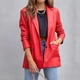 thumbnail image 1 of Pntutb Mujeres Casual Manga Larga Sólido Turndown Collar Botones Moda Abrigo Rollbacks Pntutb Pntutb-2852, 1 of 6