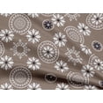 thumbnail image 5 of oneOone Rayon Dusty Brown Fabric Block Fabric For Sewing Printed Craft Fabric By The Yard 56 Inch Wide, 5 of 5