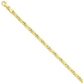 thumbnail image 3 of 14K Yellow Gold 5mm Hand-Polished Fancy Link Chain, 3 of 5