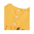 thumbnail image 4 of Babibeauty Toddler Baby Girls Clothes Crop Tops + Sunflower Shorts Pants Outfits, 4 of 7