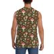 thumbnail image 4 of Fotbe Mushrooms and Autumn Men's Camiseta sin Mangas Estampada para Hombres, Playera Casual para Gimnasio, Entrenamiento, Playa-X-Large, 4 of 7