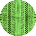 thumbnail image 1 of Ahgly Company Indoor Round Abstract Green Modern Area Rugs, 7' Round, 1 of 4