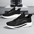 thumbnail image 2 of Men's Thin Breathable Casual Sneakers, summer fashion walking shoes, sweat releasing mesh surface, anti-slip design, lightweight comfy footwear for hot weather., 2 of 5