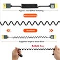 thumbnail image 6 of Yammee 8K Short HDMIcompatible Coiled Cable, 48Gbps Fast Speed Male to Male 8K HDMIcompatible 2.1, 6 of 11