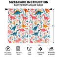 thumbnail image 2 of Blackout Kids Curtains,Cute Dinosaur Pattern Childrens Insulated Curtains Set Of 2,Bedroom Essentials,Toddler Room Decor 52x84in(132x213cm), 2 of 4
