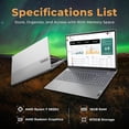 thumbnail image 3 of Lenovo ThinkBook 15 Gen 4 15.6" FHD Laptop, AMD Ryzen 7 5825U Processor, 16GB RAM, 512GB SSD, AMD Radeon Graphics, Windows 11 Pro, Mineral Gray, 160GB Docking Station Set, 3 of 9