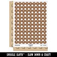 thumbnail image 2 of Cute Bunny Rabbit Head 200+ Round Stickers - Brown - Matte Finish - 0.50" Size, 2 of 3