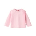 thumbnail image 1 of Kids Top, Casual Sports Solid Color Long Sleeve Round Neck Shirt, 1 of 5