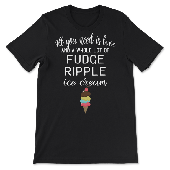 Fudge Ripple Ice Cream T-Shirt for Dessert Lovers!