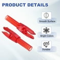 thumbnail image 3 of Uxcell Archery Arrows Nocks, Plastic Insert Arrow Nock Replacement Arrow Tails for Hunting Shooting Compound Recurve Transparent Red, 3 of 7