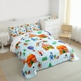 thumbnail image 3 of Homewish Cartoon Xmas Snowman Queen Comforter Set,Christmas Gingerbread House Bedding Sets,Colorful Rainbow Pattern Bedding Comforter Set For Boys Girls,Super Cozy Room Decor Reversible,3-Piece, 3 of 8