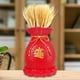 thumbnail image 2 of Florero chino de resina Forma de bolsa de dinero perfecl rojo, 2 of 7