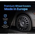 thumbnail image 4 of Alpena Austin Black Wheel Covers – Set of 4, European-Made Hubcaps – 17-Inch Universal Fit, 4 of 8