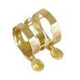 thumbnail image 4 of Tapa chapada en oro y abrazadera de patrón de cinta, accesorios de repuesto para saxofón para principiantes profesionales Sincero Electrónica, 4 of 5