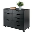 thumbnail image 3 of Winsome Halifax 6-Drawer Multi-Storage Mobile Cabinet 20632, Black Finish, 3 of 11