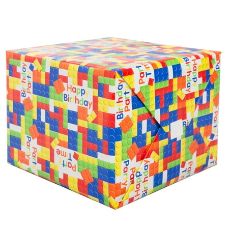 Building Blocks Wrapping Paper Roll (Best Gift Wrapping Ideas)