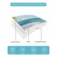 thumbnail image 5 of Quilts Twin XL Size, Summer Beach Soft Comforter Bedding Set for Bed, Coastal Ocean Tropical Palm Trees Lightweight Quilted Bedspread with Pillow Cover(2 Pieces) for All Season, 68x98 Inch, 5 of 6
