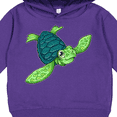 thumbnail image 3 of Inktastic Sea Turtle with Swirls Toddler Hoodie, 3 of 4