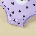 thumbnail image 5 of Tiijoy Baby Girls Outfits Graphic Ruffle Short Sleeve Romper Belt Denim Jeans Set, Sizes 0-18 Months, 5 of 6