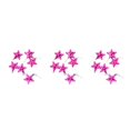 thumbnail image 3 of Pack de 6 Toystoory árbol de Navidad estrellas de plástico Patio Año Nuevo fiesta de cumpleaños adorno colgante accesorio Rosa rojo, 3 of 6
