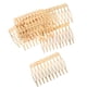 thumbnail image 5 of 10 piezas de metal liso para mujer, dorado, plateado y bronce, 5 dientes, 10 dientes - Dorado, 5,6 cm 56 cm, 5 of 9