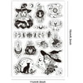 thumbnail image 6 of 1Sheet Magic Witch Clear Stamps Witchcraft Clear Stamps Witch Black Cat Background Clear Stamps Witchcraft Magical Clear Stamps, 6 of 9
