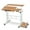 Light walnut, variant on Portable Standing Desk Adjustable Height 26.4"-61", Mobile Computer Desk with Wheels, Tiltable Top & CPU Stand, Rolling Laptop Table Cart for Home Office, Light Walnut