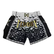 black, variant on Floury Gradient Bat Embroidery Boxing Shorts Sporty Fitness Running Training Gym Workout Sweatpants for Men Women