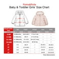 thumbnail image 2 of Rokka&Rolla Toddler Baby Girls' Heart Pattern Fleece Lined Coat Kids' Puffer Jacket, 2 of 10