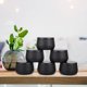 thumbnail image 1 of Contenedores de latas de velas de lata redonda de metal, lata de té de vela, tarro de almacenamiento vacío de viaje, joyero para hacer velas, negro, 9 piezas, 1 of 2