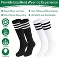 thumbnail image 4 of Hengguang 6 Pairs Kids Soccer Socks, Kids Breathable Baseball Socks for Boys & Girls, Youth Sports Socks for Running, Training, Rugby, Hockey, 4 of 7