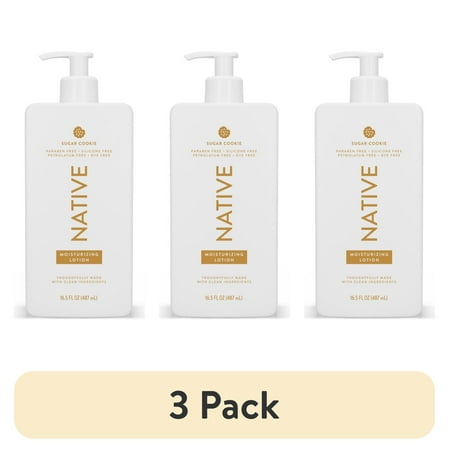 (3 pack) Native Limited Edition Sugar Cookie Hand & Body Lotion, 16.5 oz