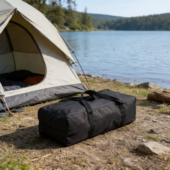 Heavy Duty Waterproof Camping Storage Bag - Large Capacity Oxford Organizer for Tent, Canopy, Folding Chair, Table - Portable Carrying Case with Handle for Outdoor Gear