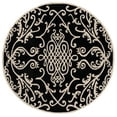 thumbnail image 2 of Safavieh Soho Aras Abstract Area Rug, Black/Ivory, 6' x 6' Round, 2 of 10