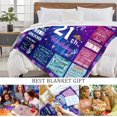 thumbnail image 6 of 21st Birthday Gifts for Her, Women 21st birthday gifts Blanket 60"x50", 21st Bday Gift Ideas, Happy 21 Year Old Birthday Gifts, Gifts for 21 Year Old Female Bestie Sister, 21st Birthday Decorations, 6 of 6