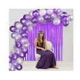 thumbnail image 6 of Topboutique Purple Tinsel Foil Fringe Curtains Streamers Backdrop for Birthday Graduation Engagement Bridal Shower Bachelorette Baby Shower Holiday Party Decorations,3 ft x 6.3 ft, 6 of 6