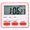 Red, variant on Tnobhg Kitchen Timer for Cooking Magnetic Attraction on Fridge Oven Multifunctional Digital Timer with Large Display Time Count-up Clock Student Time Manager Alarm Clock