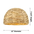 thumbnail image 3 of Innovations Lighting - Woven Ratan - 1 Light Semi-Flush Mount In Farmhouse, 3 of 3