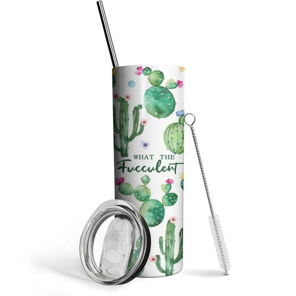 Cactus 20 Oz Insulated Stainless Steel - Double Wall Vacuum Coffee- Birthday Gifts for Mom Sister Friends Women