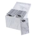 thumbnail image 1 of Caja de almacenamiento de pestañas de 10 capas Almohadilla para pestañas Extensiones de pestañas acrílicas Aprox. dieciséis Mármol Colcomx Tablero de injerto de pestañas, 1 of 8
