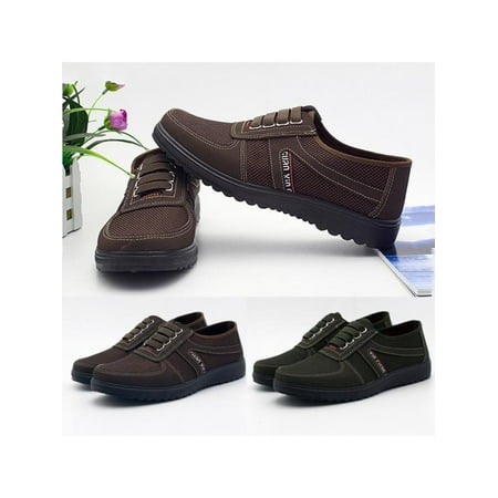 Middle-aged Men's Casual Cotton Cloth Shoes Outdoor Soft Bottom Sneakers
