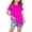Hot Pink, variant on WREESH Boys and Girls' Short Sleeve Graphic T-Shirts Round Neck Crop Tops (3-14 Years) Hot Pink