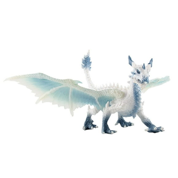 Figurine de Dragons de Glace Jouet Modèle de Dinosaure Réaliste Cadeau d'Anniversaire pour Enfants Jouets