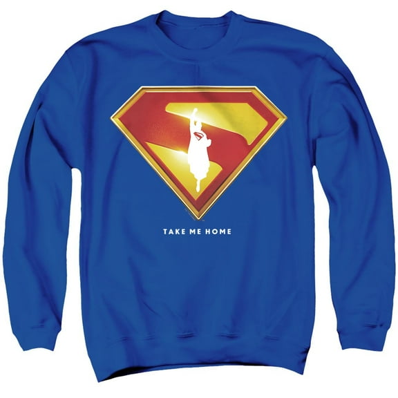 Superman 2025 Movie Take Me Home Shield Unisex Adult Crewneck Sweatshirt