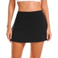 thumbnail image 6 of MLDRA Tennis Skirts for women Golf Mini Womens Skirts High Waisted with Pockets Inner Shorts for Athletic Skorts Sports Casual Black, 6 of 7