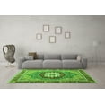 thumbnail image 3 of Ahgly Company Indoor Round Abstract Green Modern Area Rugs, 4' Round, 3 of 4